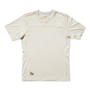 Tracksmith Twilight Short Sleeve Tee Ivory XS italian mesh